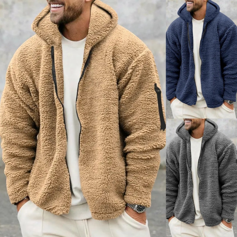Veste à capuche en peluche