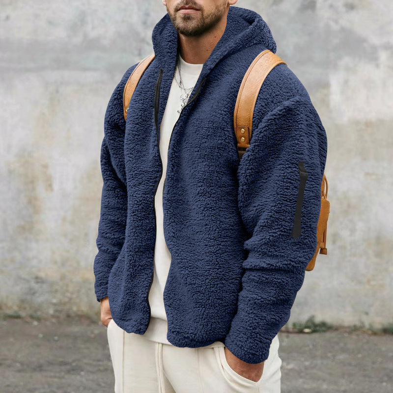 Veste à capuche en peluche