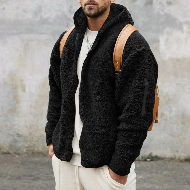 Veste à capuche en peluche
