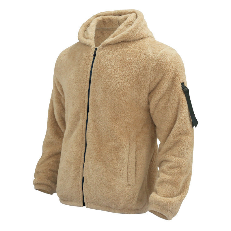 Veste à capuche en peluche