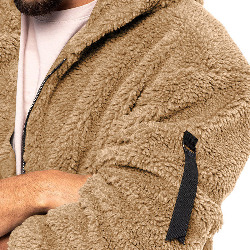 Veste à capuche en peluche