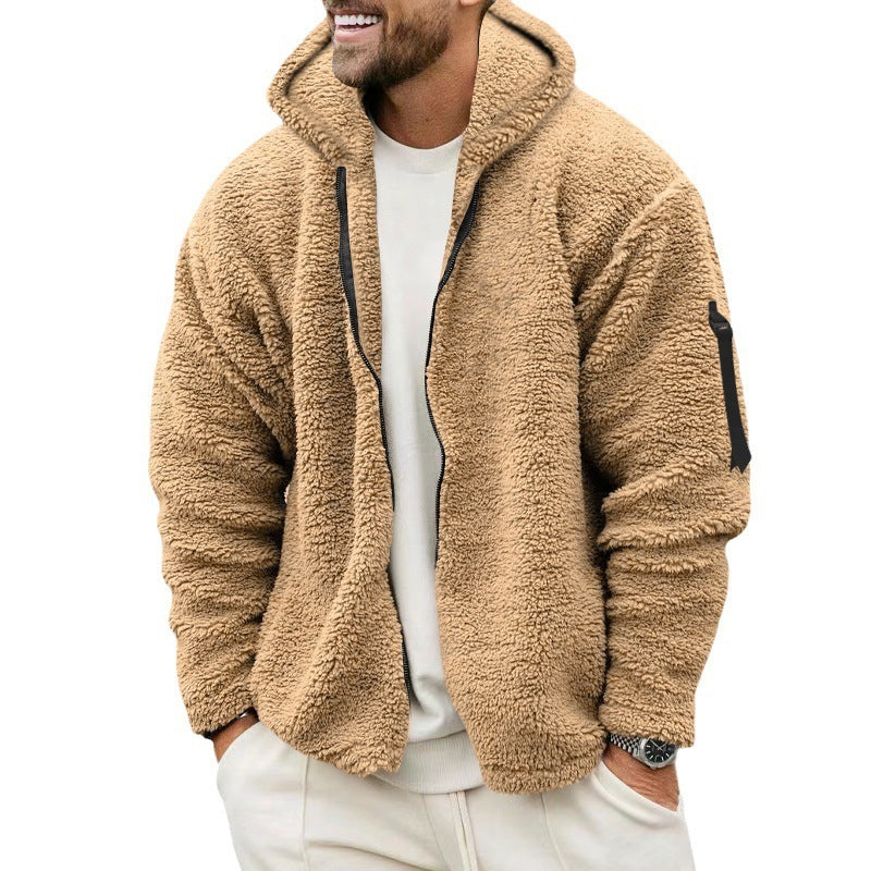 Veste à capuche en peluche