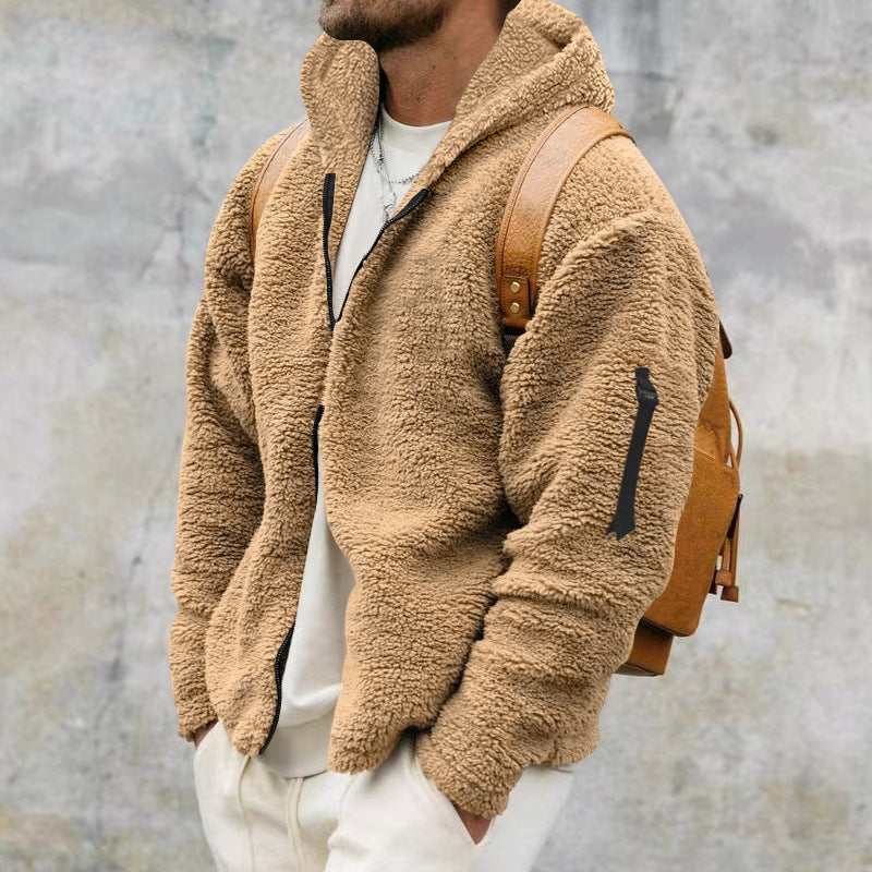 Veste à capuche en peluche